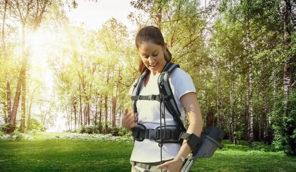 metal detector harness